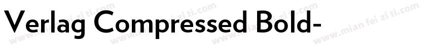 Verlag Compressed Bold字体转换